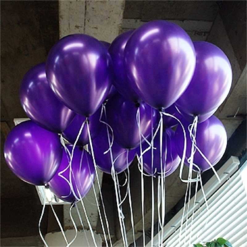 Шары «Фиолетовые» металлик 35 см