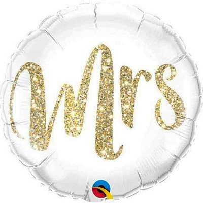 Фольгированный шар «MRS Глиттер золото» 45 см