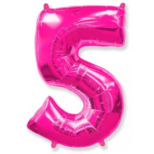 Фольгированный шар «Цифра 5» Фуше