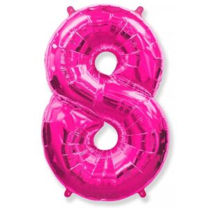Фольгированный шар «Цифра 8» Фуше