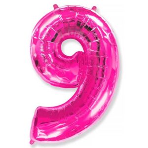 Фольгированный шар «Цифра 9» Фуше