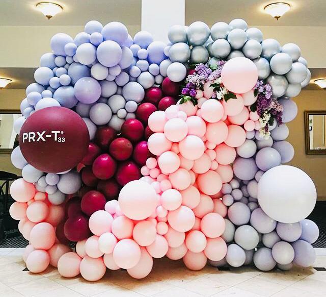 Фотозона из разнокалиберных шаров