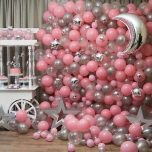 Фотозона из шаров «Розовый закат»