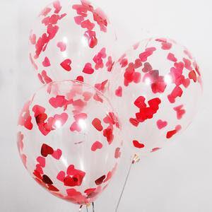 Шары с конфетти «Сердечки» 35 см