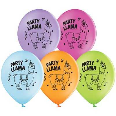 Шары «С рисунком Party Lama»