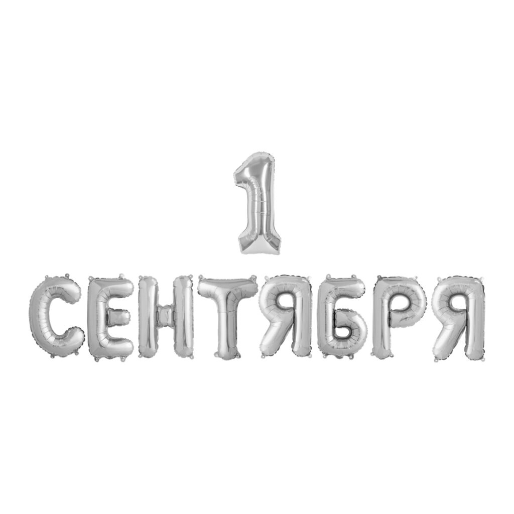 Растяжка «1 Сентября, Серебро»